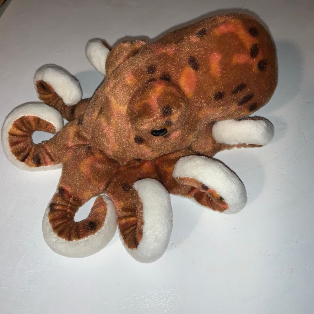 Baby Wild Republic Octopus Stuffed Animal One Size Brown White